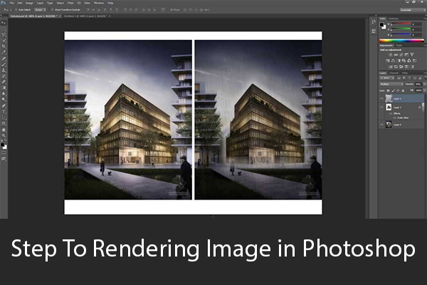 Step to Rendering Image in Photoshop